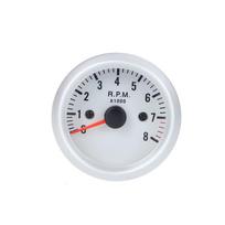 Tachometro tachometras su laikikliu, skirtas automobiliams 2  52 mm 0 ~ 8000 RPM mėlyna LED lemputė