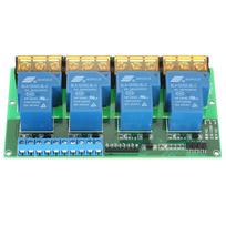Mini 4 kanalų nuolatinės srovės 12V 30A relės modulio valdymo plokštė aukštas/žemas paleidiklis naujas