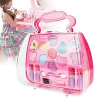 Super Beauty Store Kids Girls Makeup Set Eco-friendly Cosmetic Pretend Play Kit Princess Toy Gift