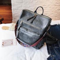 Retro kuprinė, moteriška PU odinė kuprinė, moteriška kuprinė Kelioniniai pečių mokykliniai krepšiai Mochila krepšys pilka