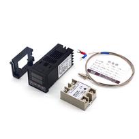 REX-C100FK07-V*AN intelektualaus temperatūros reguliatoriaus SSR išvestis + SSR-40 DA +M6 1M kabelis 3vnt. 1 set