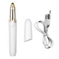 USB įkraunama elektrinė antakių kirpimo mašinėlė plaukų šalinimo priemonė Nešiojami makiažo įrankiai moterims veido ir smakro lūpų nosies plaukų šalinimo priemonė raudona