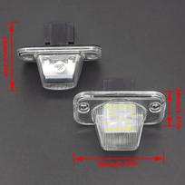 1 poros LED valstybinio numerio apšvietimas, skirtas VW Transporter T4 / Caravelle MK4 / Multivan MK4 Jetta Passat B5 B6 Combi Eurova balta
