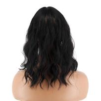 LISI HAIR Moteriški plaukų priauginimai Natūralūs trumpi banguoti plaukai su kirpčiukų segtuku ant galvos, kad padengtų plaukų slinkimą Sintetinio pluošto perukas kasdieniniam naudojimui