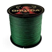 GHOTDA 1000M 4 sruogų PE pintas žvejybos valas, daugiagijinis valas, skirtas žvejybos lynui, 10-80LB 10lb žalia