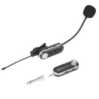 UHF ausinės belaidžiai mikrofonai Mikrofonas Įvairiakryptis Hifi mikrofonas belaidis instrumentas juoda