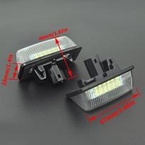 2vnt Toyota Alphard Wish Noah/Voxy Estima Caldina Corolla Crown Majesta Starlet Sprinter Celica Raum LED valstybinio numerio apšvietimas balta