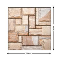 3D Akmens lipnios plytelės sienos lipdukas Namų dekoras PVC lipdukas Virtuvės spintelės Vonios kambario tapetai Neperšlampami tapetai 30*30CM
