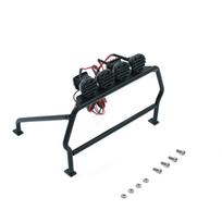 Metalinis ritininis kaušas su LED žibintais, suderinamas su 1/10 ašies SCX10 D90 Tamiya CC01 TF2 RC automobiliu juoda