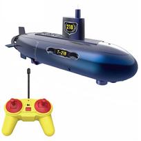 Mini RC povandeninis laivas 2,4 GHz nuotolinio valdymo kateris „pasidaryk pats“ Mini RC valtis RC lenktyninė valtis 6 kanalų dovanų žaislas vaikams berniukams mėlyna