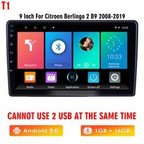 Icreative 2 Din Carplay Android automobilio radijas, skirtas Citroen Berlingo 2 B9 2008-2019 WIFI GPS navigacijos automobilio daugialypės terpės grotuvo galvos blokas