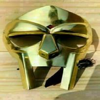 MF Doom Kaukė Gladiator Išprotėjęs piktadarys 18G plieno žalvario veido šarvai viduramžių rankų darbo aukso apdaila