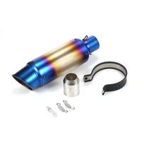 38-51 mm universalus motociklo išmetimo vamzdis, uodegos pakeitimas, išmetimo duslintuvas, tinka motociklams ATV mėlyna