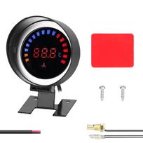 52 mm vandens temperatūros matuoklis automobilio skaitmeninio skaitiklio LED ekranas 0-120 Celsijaus su jutiklio aliarmo funkcija juoda