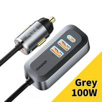 Essager 100W USB automobilinis įkroviklis Greitas įkrovimas Type C Pd skirtas iPhone 13 12 Xiaomi Samsung nešiojamas USB telefono įkroviklis Greitas įkrovimas CN-2USB-A 2Type-C