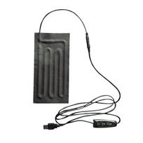 USB šildytuvas Elektrinis šildymo padas Šildomas šildytuvas Šildomas lauko drabužis Mobilus One Size juoda