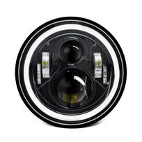 2 vnt. 7 colių automobilio motociklo LED priekinis žibintas su DRL / posūkio signalu / artimosiomis / tolimosiomis šviesomis 7 colių H4 apvalus LED 1pcs geltona
