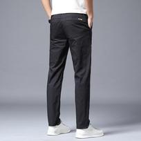 Vyriškos Kelnės Vasarinės Kelnės Slim Fit Madingos Universalios Vienspalvės Plonos Elastingos Juosmens Laisvalaikio Kelnės Pavasaris/Vasara 28