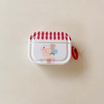 Ins Red Flower Cartoon smūgiams atsparus ausinių dėklas, skirtas Apple Air Pod 1 2 Pro 3 2nd Wireless Bluetooth ausinių įkrovimo dėžutė, miela For Airpods 1 2