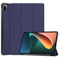 Trijų dalių atverčiamas dėklas, skirtas Xiaomi Mi Pad 5/mipad 5 Pro 11 colių, Atverčiamas planšetės stovas, Išmanus magnetinis odinis One Size mėlyna