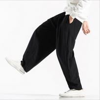 Men's Printed Patchwork Harem Pants Vintage Fashion Male Drop Crotch Trousers Bottoms XXXXXL juoda