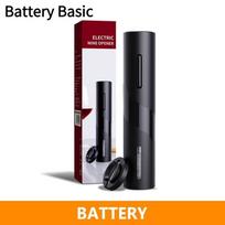 Naujas raudono vyno butelių atidarymo rinkinys, daugiafunkcinis dovanų dėžutės rinkinys, plastikinis elektrinis raudono vyno butelių atidarymo rinkinys Battery Basic juoda