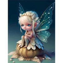 5d deimantinis piešimas Elf Girl Visas kvadratas/apvalus grąžtas deimantinis siuvinėjimas Mozaikinė figūrėlė Rankdarbių rinkinys Namų dekoras Full Round 20x30CM