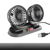 Automobilio ventiliatorius Aušinimo automobilio ventiliatorius Dviejų galvučių USB automobilio ventiliatorius 2 greičiai Reguliuojamas auto aušintuvo oro ventiliatorius Automobilių priedai Ventiliatorius automobiliui usb įvairiaspalvis