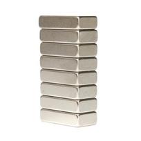 N52 kuboidiniai retųjų žemių neodimio šaldytuvo magnetai itin stiprūs blokai 8 vnt 20x10x5mm 8ps