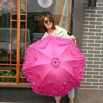 Lace Woman Lietaus Skėtis Saulėtas Lietingas Stiprus vėjas Atsparus Kelionės Princesės Apsauginis Skėtis nuo saulės Lolita Vestuvinis Dekoras Skėtis nuo saulės