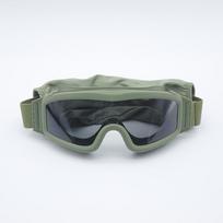 ES Taktiniai akiniai Armijos gerbėjams Šaudymui Dykumos žiogams Lauko važiavimo akiniai Krosui Atsparūs dulkėms Vėjui Sportiniai akiniai 21X7.5CM armijos žalia spalva