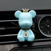 Automobilių kvepalai oro kondicionierius oro išleidimo angos difuzorius papuošalai meškiukas gipso aromaterapija automobilio kvapo dekoracija šviesiai mėlyna spalva