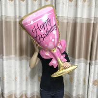 Large Helium Foil Balloon Whisky Beer Balloon Wedding Birthday Party Decorations Adult Kids Baby Ballons Event Party Air Globos šviesiai pilka spalva