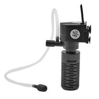 3W 3 viename tylus akvariumo filtras mini žuvų bako filtras akvariumo panardinamas deguonies vidinis siurblys, kempinė, vandens valymo ciklas juoda