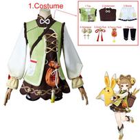 Helovyno Loli Yaoyao Cosplay kostiumas, įskaitant galvos apdangalą, kojinės „Fanny“ komplektas, tinkamas suaugusiems vaikams, anime pasirodymams XXXL