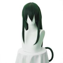 Anime Boku no Hero Academia Tsuyu Asui Cosplay Wig My Hero Academia Women Long Green Synthetic Hair Halloween Party +Wig Cap žalia