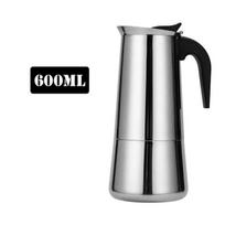 Nerūdijančio plieno kavos virimo aparatas Moka puodo geizeris kavos virimo aparatai kavos puodukas espreso aparatas alaus dariklis Latte kavos įrankiai perkoliatorius viryklė 600ML