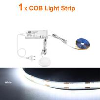 2M virtuvės spintelės saugojimo COB LED šviestuvai, skirti kambario spintai balta
