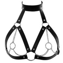 Universalus Seksualus Narvelio Žiedas Naktinio Klubo Liemenėlė Metaliniai Pasirodymų Rekvizitai Dirbtinė Oda Moteriškas Elastingas Seksualus