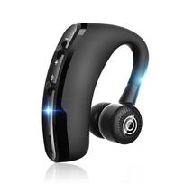 V9 belaidė „Bluetooth 5.2“ ausinių laisvų rankų įranga verslo viena ausinė su mikrofono ausies kabliu, itin ilgos budėjimo ausinės, skirtos „iPhone Samsung Huawei“ V9 juoda