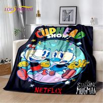 Cuphead and Mugman,Game Gamer Soft Plush Blanket,Flannel Blanket Throw Blanket for Living Room Bedroom Bed Sofa Picnic Cover Kid 75x100cm (30x40inch)