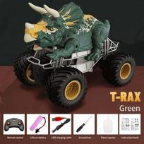 Purškiamas dinozaurų visureigio RC automobilio žaislas, laipiojantis bekelėje Bigfoot Tyrannosaurus Rex Triceratops kaskadininkų automobilis, skirtas vaikams dovanoti žaislai G Triceratops