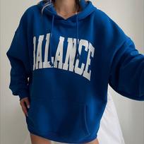 BITCED Women's Casual Fashion Print Thickened 100 Top Long Sleeve Hooded Hoodie Woman S mėlyna