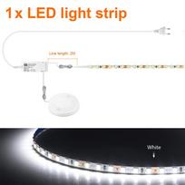 Dvisluoksnis varinis FPCB 12V LED juostinis apšvietimas 2835 120LED/M juostelė, prasiskverbianti medinė jutiklinė pritemdytoja pasidaryk pats lentynos spintelės apšvietimas 1M