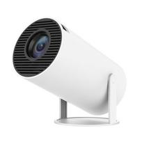 Projektorius 4K dekoduojantis 120 ANSI liumenų 2.4G+5G WiFi Keystone Correction nešiojamasis keturių branduolių projektorius US Plug balta