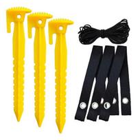 1 Set Tree Correction Plant Support Anchors Flat Wrap High-tensile Rope Plastic Tree Staking Kit Courtyards juoda