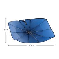 SEAMETAL Automobilinis skėtis nuo saulės priekinio stiklo apsauga nuo saulės Uždangalai šilumos izoliacija vasaros apsaugos priedai 140*78cm sidabras/mėlyna