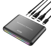 ezcap360B GameDock Extreme HD Capture Card HDR ir VRR palaikymas RGB Real Color juoda