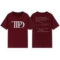 Kankinamų poetų skyrius Marškinėliai Moterų meilės ir poezijos marškinėliai Naujas albumas Prekės TTPD Koncertiniai marškinėliai XXXL bordinė