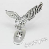 Populiarus vintažinis universalus 3D erelio automobilio logotipas su priekinio gaubto ornamentu su metaliniu gaubtu